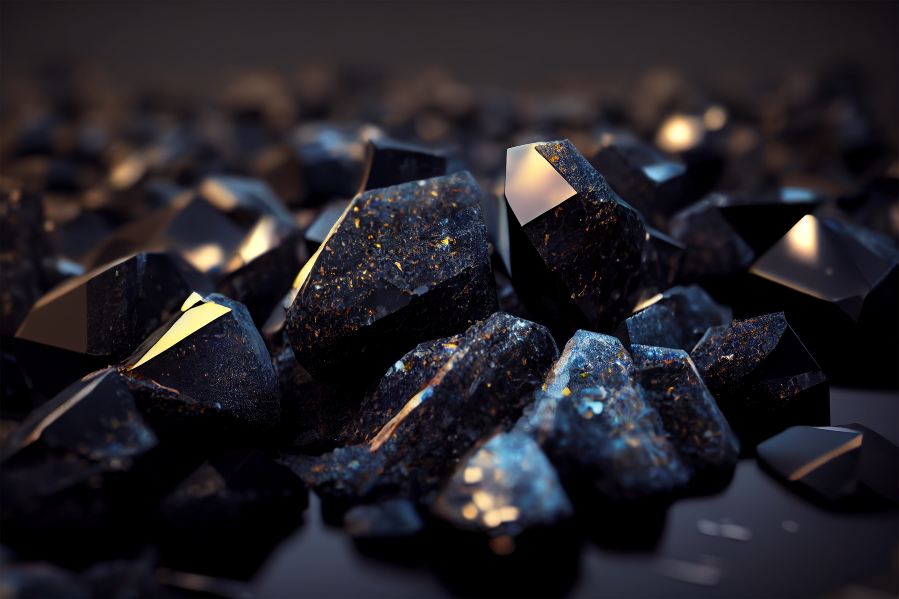 Obsidian gemstone background